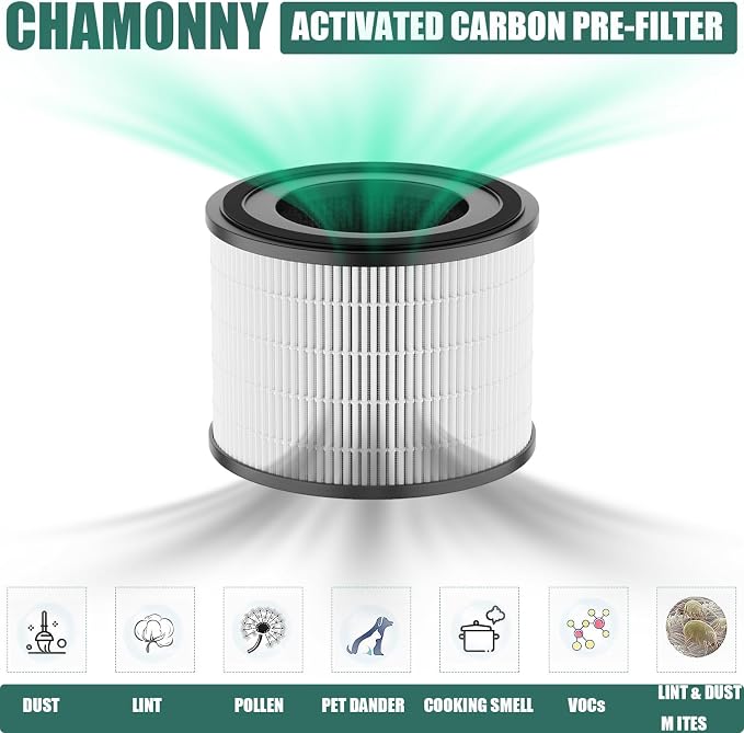 AP-S0610L Filter Replacement, 3-in-1 H13 True HEPA & Activated Carbon Filter - Image 4