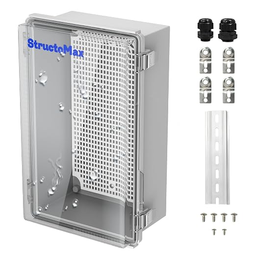 Outdoor Electrical Junction Box | IP67 Waterproof | Resistant ABS Material by StructoMax