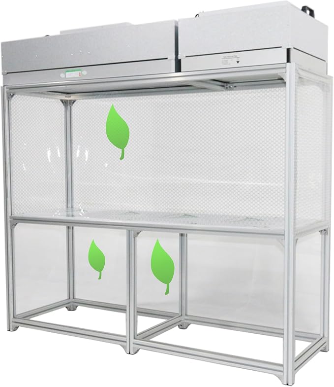 Air Flow Clean Bench Vertical Laminar Flow Hood Dust Free Room Workshop by HQHAOTWU
