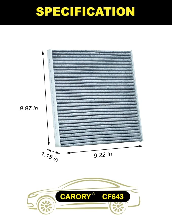 Cabin Air Filter w/Activated Carbon - Image 2