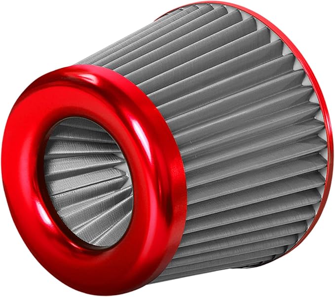 3" 76mm Universal High Flow Cold Air Intake Air Filter Upgraded Stainless Steel by TONGZE