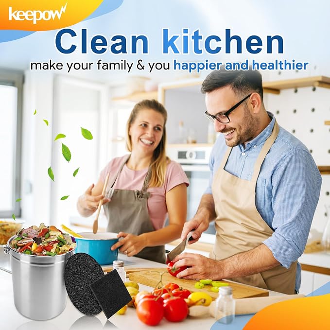 KEEPOW 12 Pack Compost Bin Filter - Image 7