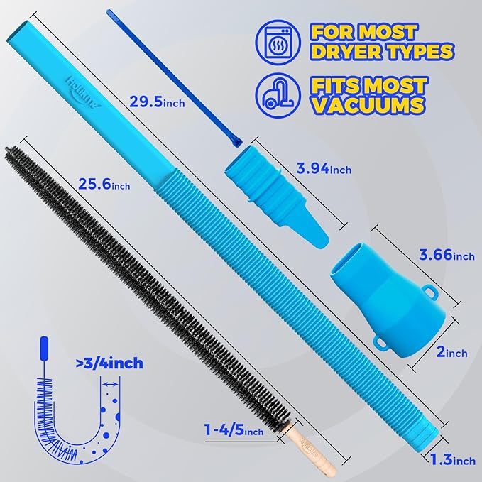 Holikme Dryer Vent Cleaner Kit 2 Pieces - Image 6