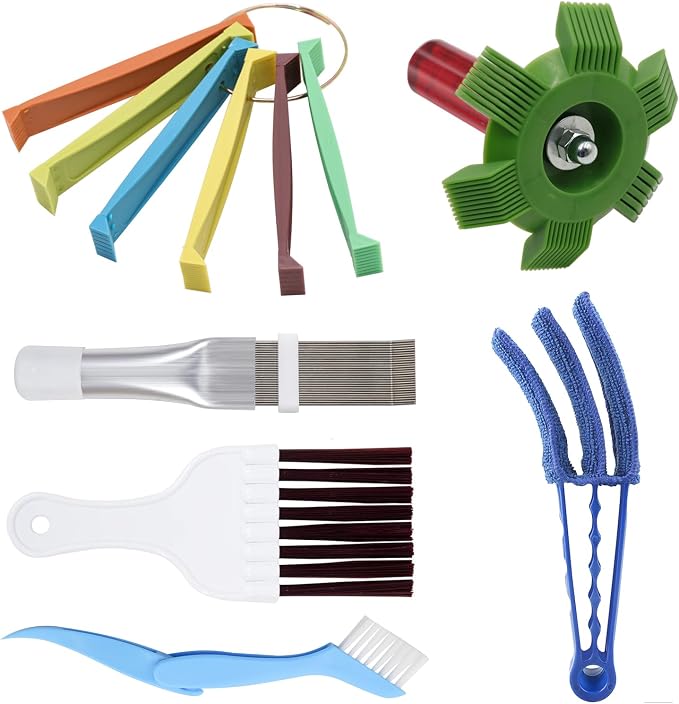6 PCS Air Conditioning Fin Cleaner Set, Air Conditioner Fin Comb Straightener by SUREPHON