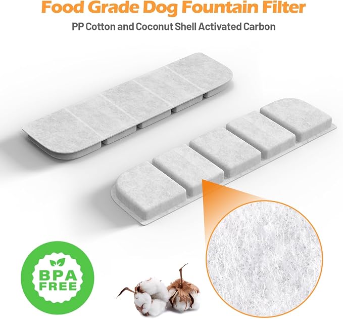 SIBAYS 8 Pack Dog Water Fountain Filters Replacement - Image 5