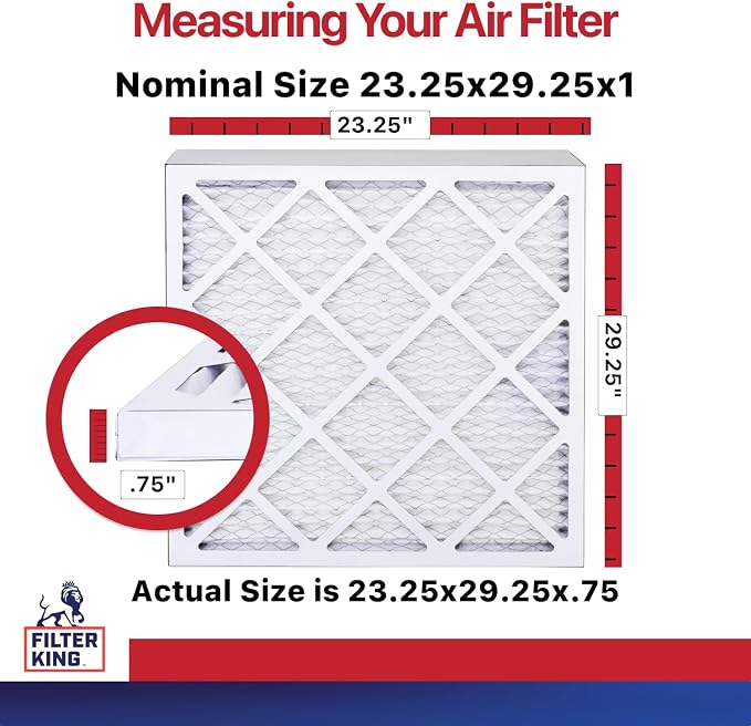 Filter King 23.25x29.25x1 Air Filter | 4-PACK | MERV 11 HVAC Pleated A/C - Image 2