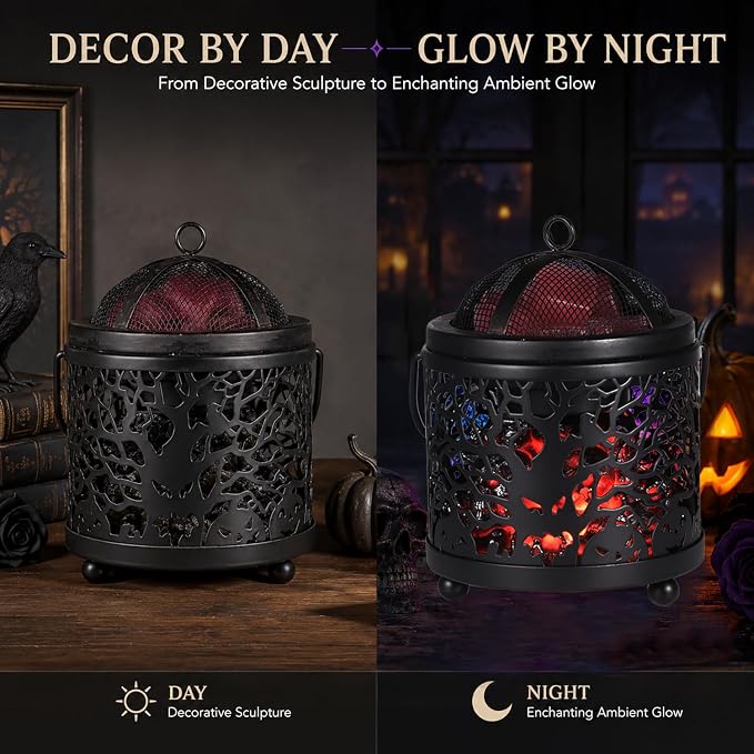 Dicimi Halloween Wax Melt Warmer – 3-in-1 Candle Warmer Lamp - Image 9