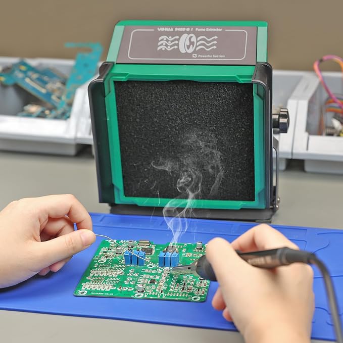 YIHUA 948DQ-I Solder Fume Extractor Fan Solder Smoke Absorber Remover Tiltable - Image 7