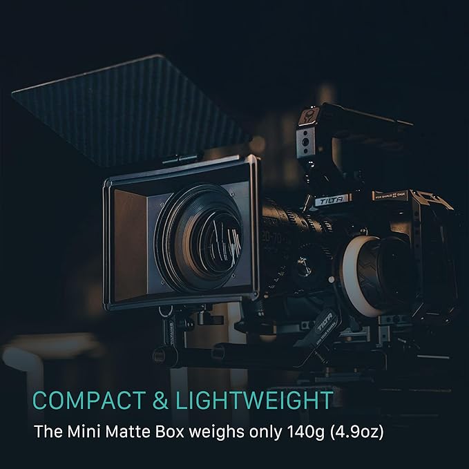 Tilta Mini Matte Box | 15mm Rod Adapter & 4 Lens Adapters | Lightweight | - Image 6