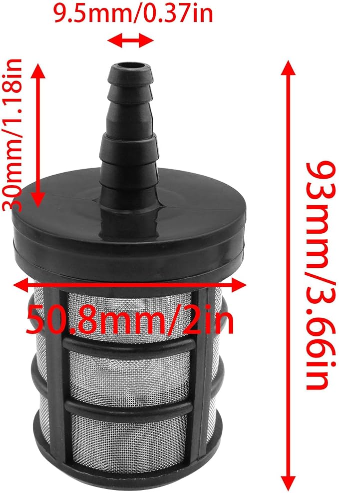 Diameter 3/8 "to 1/2" stainless steel filter upgraded double-layer filter - Image 4
