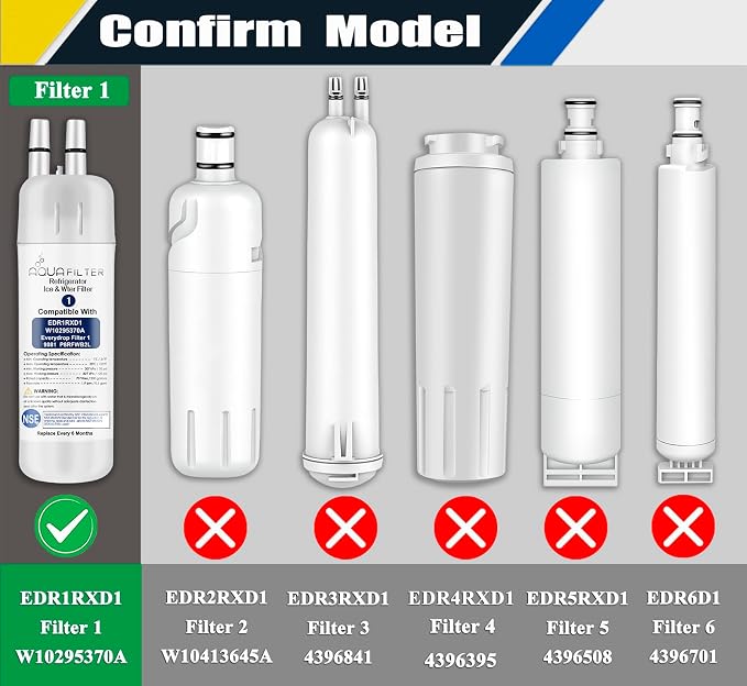 FILTER1 W10295370 A Refrigerator Water Filter Replacement Compatible - Image 5
