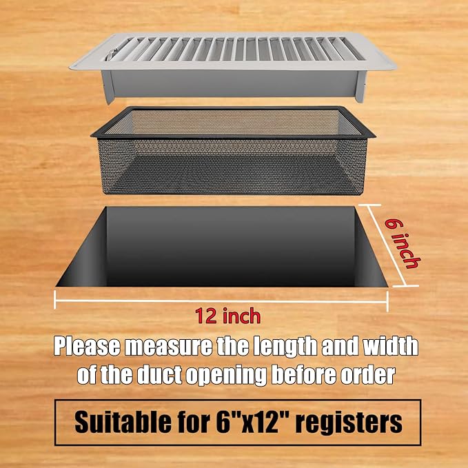 Floor Register Vent Cover Filter Net - Image 3