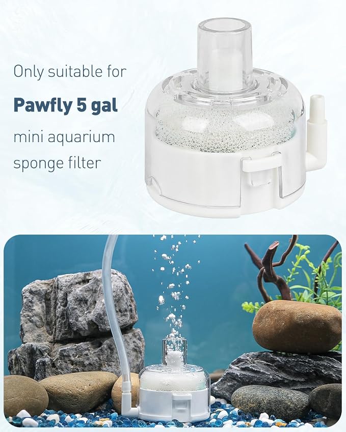 Pawfly 4 Pack Aquarium Bio-Sponge Filter Replacement Sponges White Foam - Image 2
