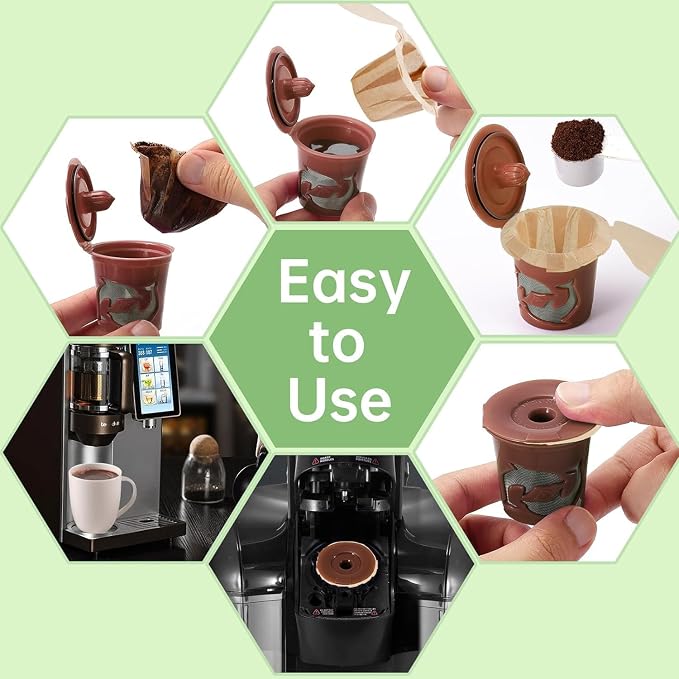 Aussen Disposable Coffee Paper Filters Replacement Kerig Filter Fit All Keurig - Image 3