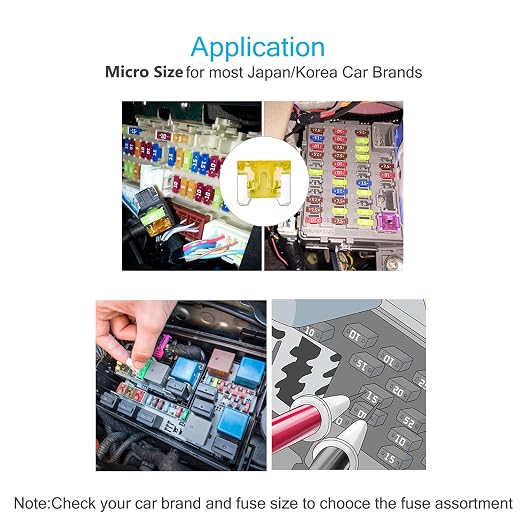 Chanzon Micro Low Profile Mini Blade Fuse Assortment Kit Box - Image 7
