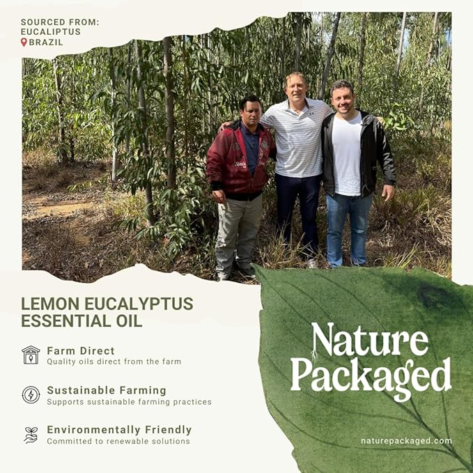 Lemon Eucalyptus Oil by Eucaliptus from Brazil - Pure Lemon Eucalyptus - 100% Pure Steam Distilled Natural Aceite de Eucalipto Limón - Aromatherapy - Premium Therapeutic Grade (2lbs)