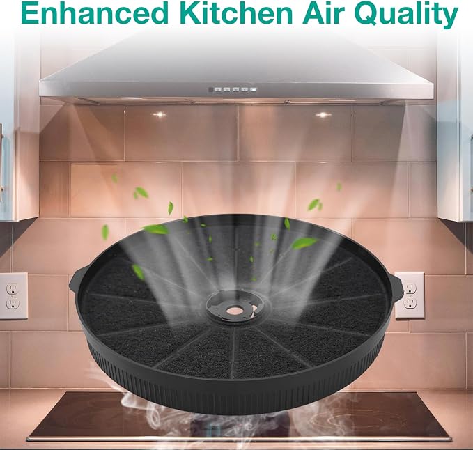 2 Pack CFK1-TM Range Hood Charcoal Filter Compatible - Image 6