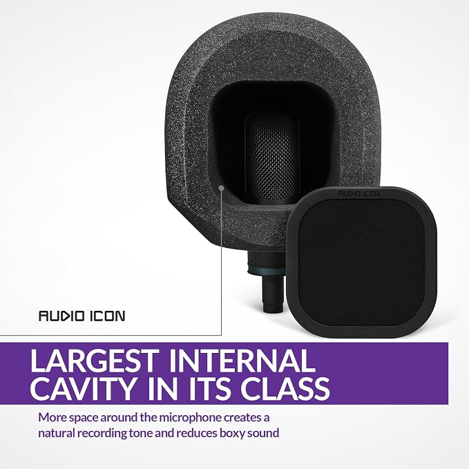 Soundbox Vocal Recording Isolation Booth | Portable Microphone Shield, Pop - Image 3
