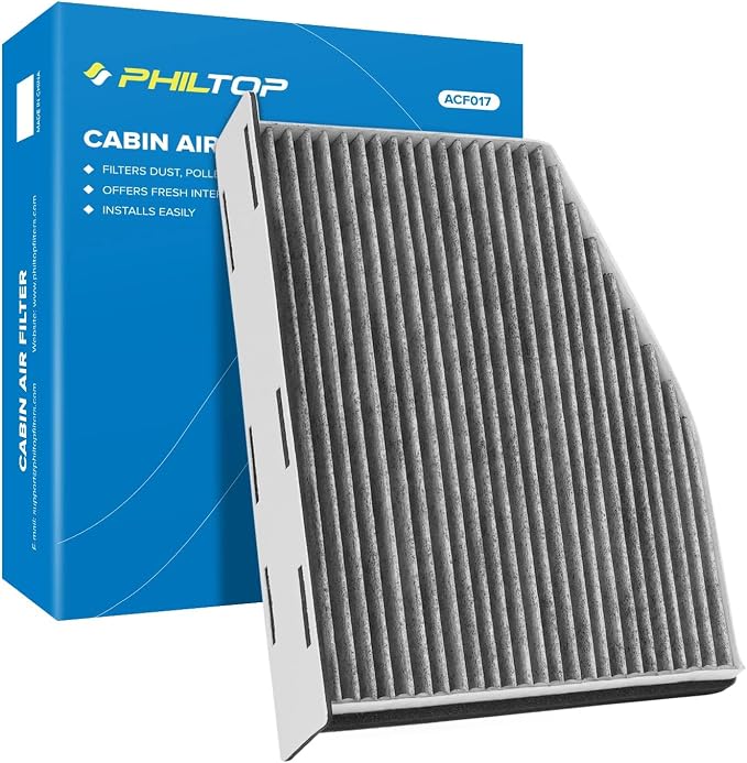 PHILTOP HEPA Cabin Air Filter w/Activated Carbon, Compatible by PHILTOP
