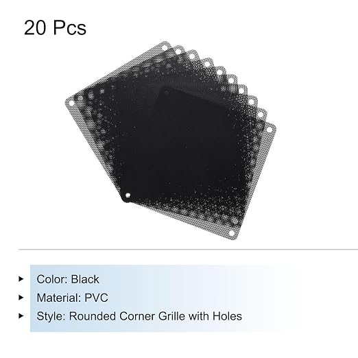 MECCANIXITY 20PCS PC Dust Filter, 140mmx140mm PVC Computer Case Cooler - Image 3