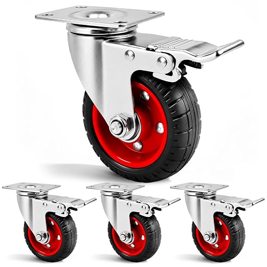4 Inch Caster Wheels Heavy Duty by Unknown