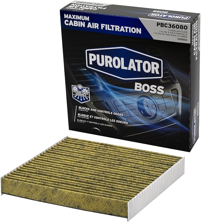 Purolator PBC36080 PurolatorBOSS Automotive Cabin Air Filter by PurolatorProductsNALLC