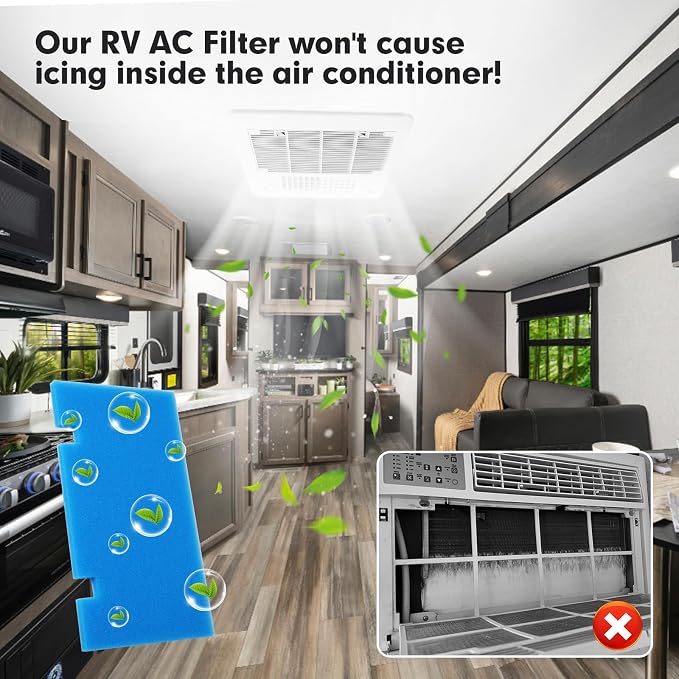 6-PCS RV Air Conditioner Filter RV AC Replacement RV Air Filters 3313107.103 - Image 5