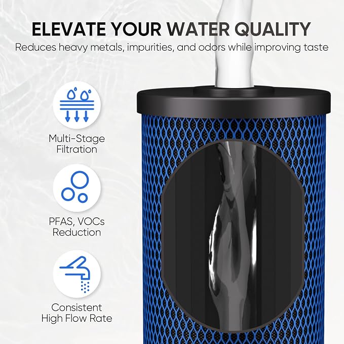 PUREPLUS 5 Micron 10" x 4.5" Whole House PFAS Removal Replacement Water Filter - Image 6