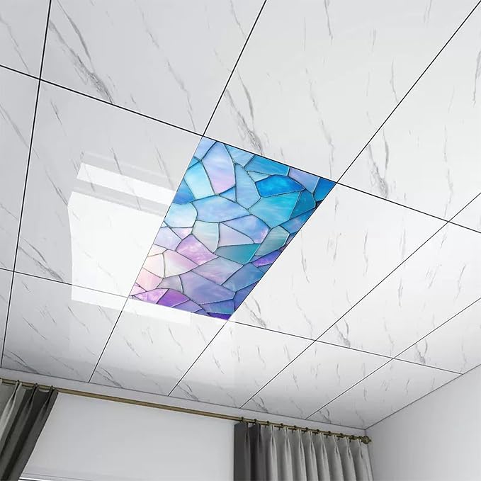 2 Pack Fluorescent Light Covers Color Irregular Pattern 4 X 2 Feet Magnetic - Image 7