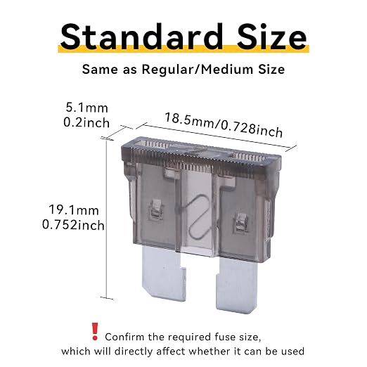 100 Pack Auto Fuses 2 AMP ATC/ATO Standard Regular Fuse Blade 2A Car Truck Boat - Image 2