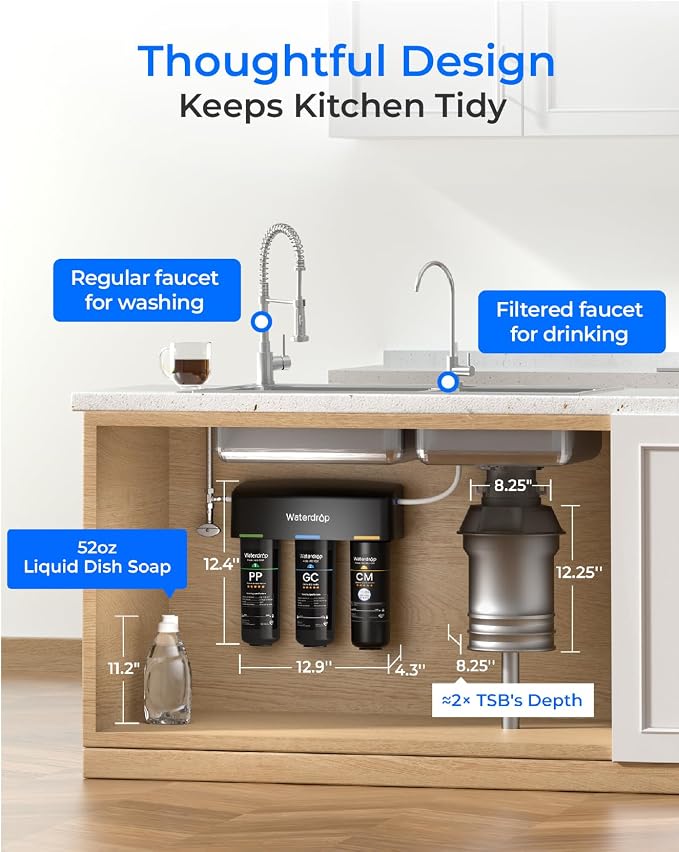Waterdrop TSB-CM Under Sink Water Filter System Reduce Chloramine, Chlorine - Image 4