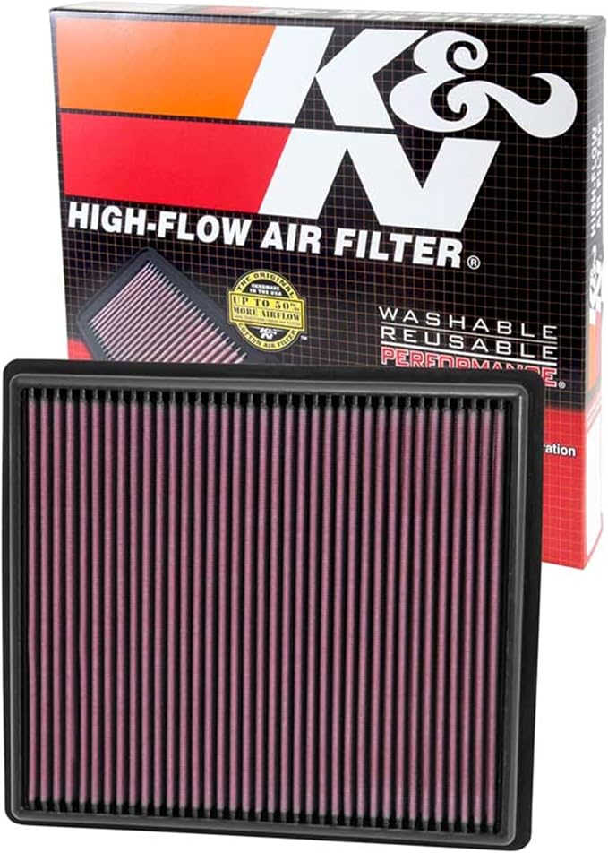 K&N High-Flow Original Lifetime Engine Air Filter: Increase Power: Premium by KNEngineeringInc