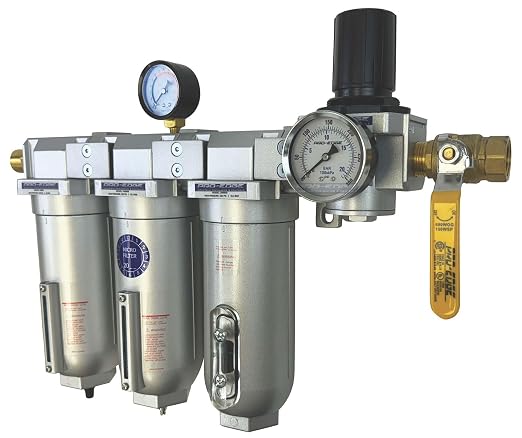 1" NPT Industrial Moisture Removing Particulate Filter and Oil Removing - Image 2