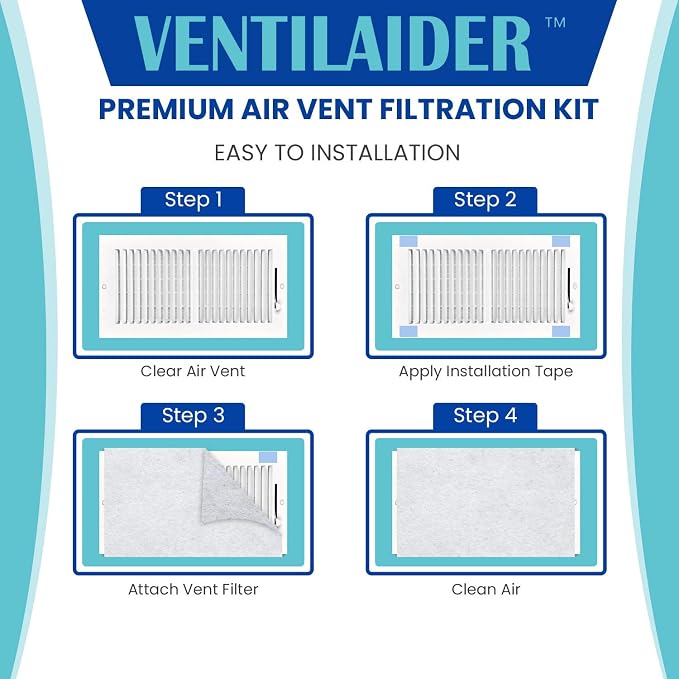 Complete Air Vent Register Filter Set Cut To Fit Any Size 16" x 60" & 50" - Image 2