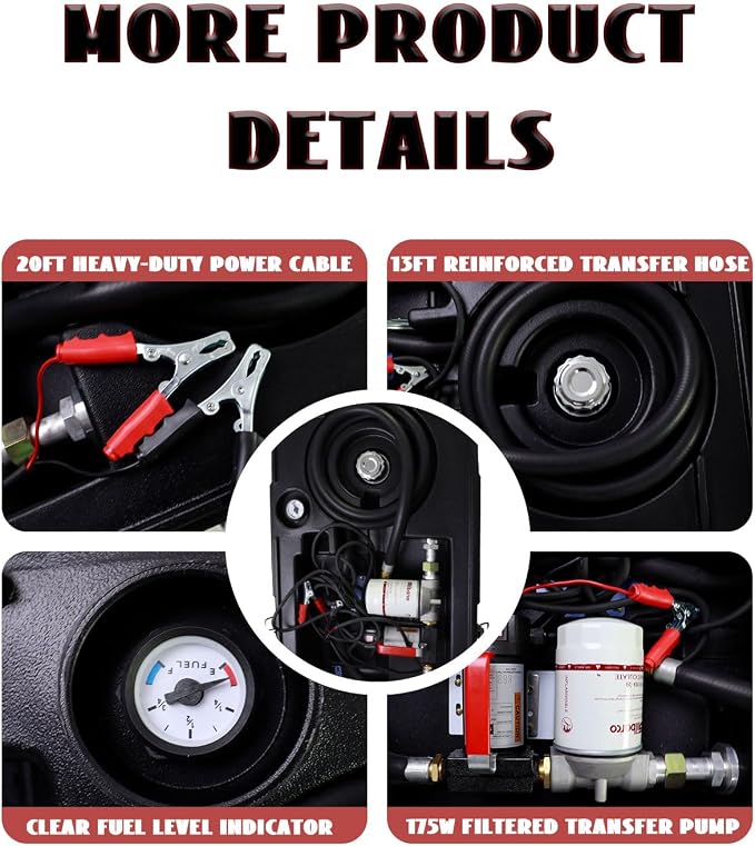 Portable Fuel Storage 58 Gallon Diesel Only Heavy-Duty PE Transfer Tank - Image 6