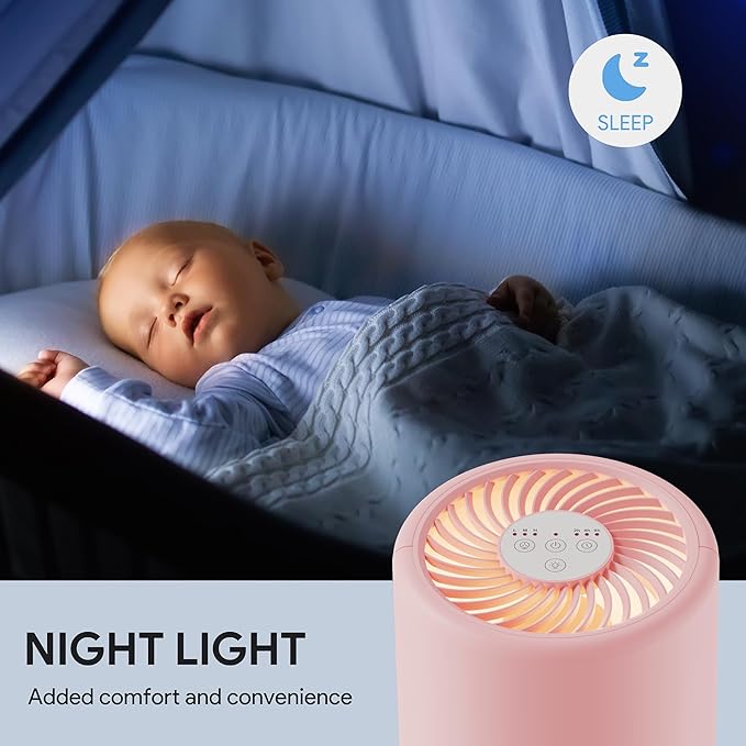 FULMINARE Air Purifiers for Bedroom H13 True HEPA Air Filter, Quiet Air Cleaner - Image 8