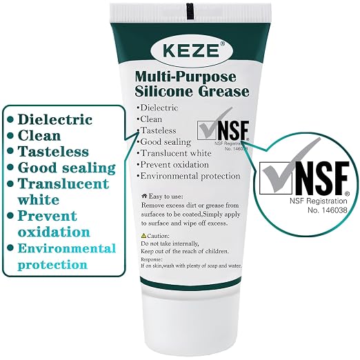 KEZE Waterproof Food Grade Silicone Lubricant Plumbers Grease - Image 2