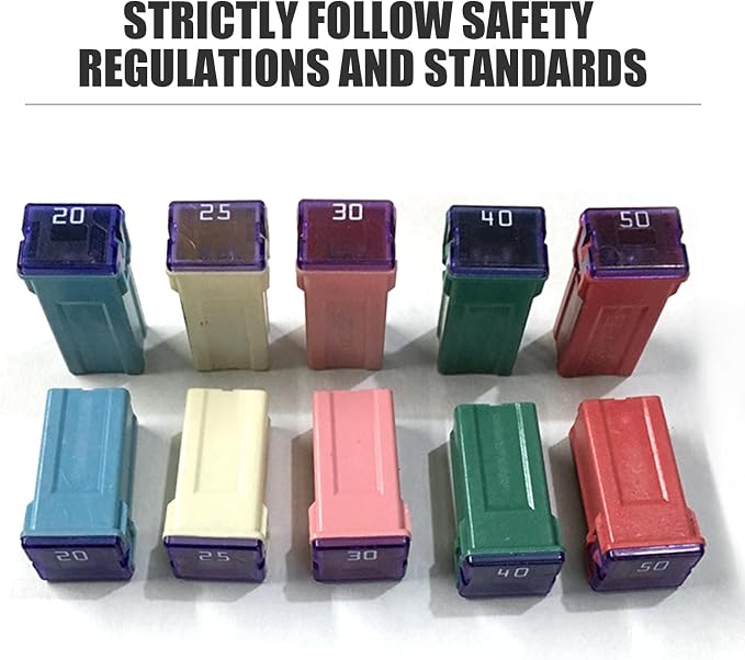 6 PCS Car Fuse Combination Kit, 1.06" x 0.47" x 0.39" 20A/25A/30A/40A/50A/60A - Image 4
