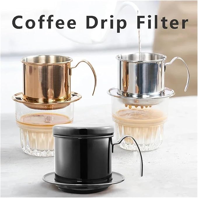Stainless Steel 304 Vietnamese Coffee Filter Cup Drip Pot Simple And Portable - Image 2