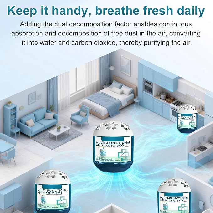 Indoor Air Purification Dust Removal Magic Box, Automatic Dust Collection Air - Image 6