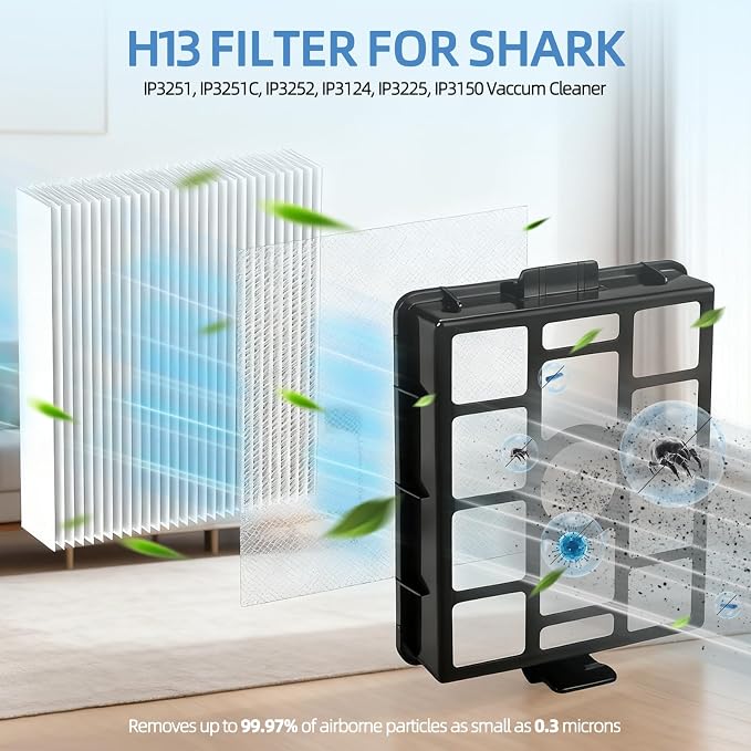 IP3251 Filter Replacement for Shark IP3251C, IP3150 PowerDetect Clean & Empty - Image 5