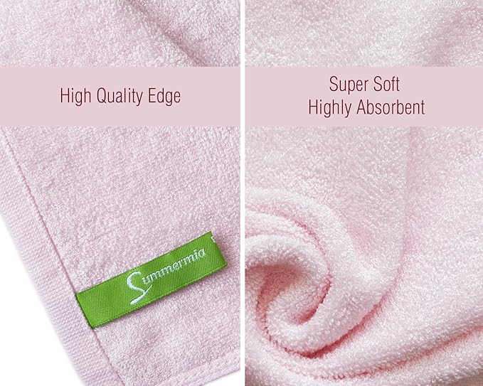 12 Pack Washcloths 13" x 13" - Soft Wash Cloths for Your Face Towel, Wash Cloths for Your Body (Pink)