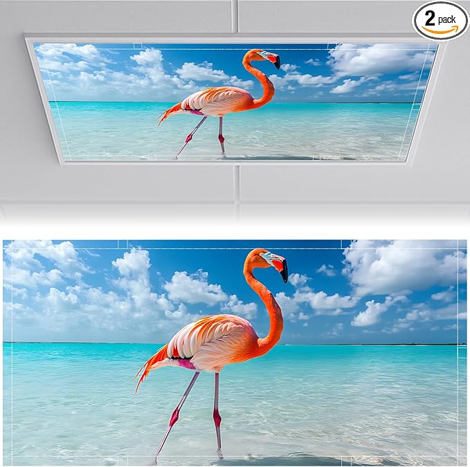 2 Pack Fluorescent Light Covers 4x2 ft Magnetic Light Covers by seewan