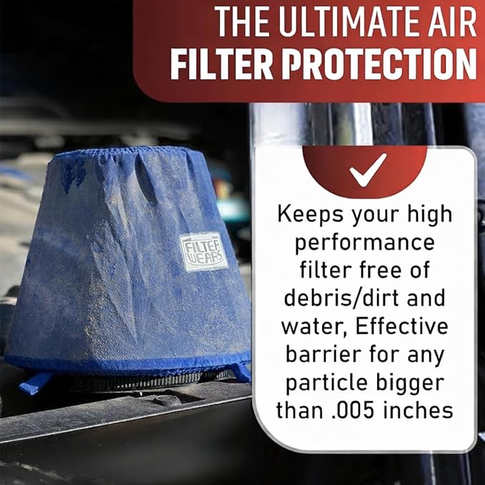 FILTERWEARS F154L Universal Water Repellent Cold Air Intake Pre-Filter - Image 7