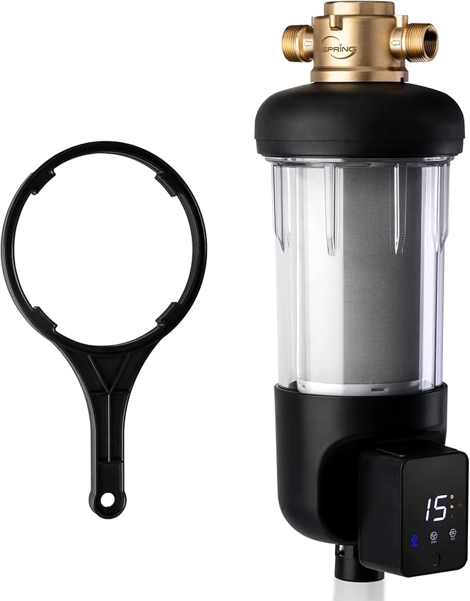iSpring WSP500ARJ Spin-Down Sediment Water Filter, Upgraded Jumbo Size by iSpring