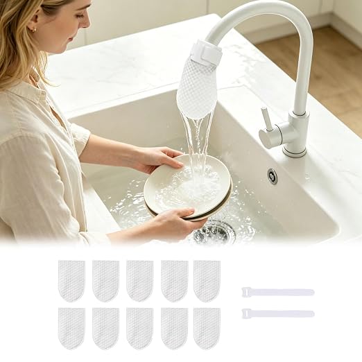 50 Pack High Density Faucet Filter, Fine Fiber Mesh Water Purifier - Image 9