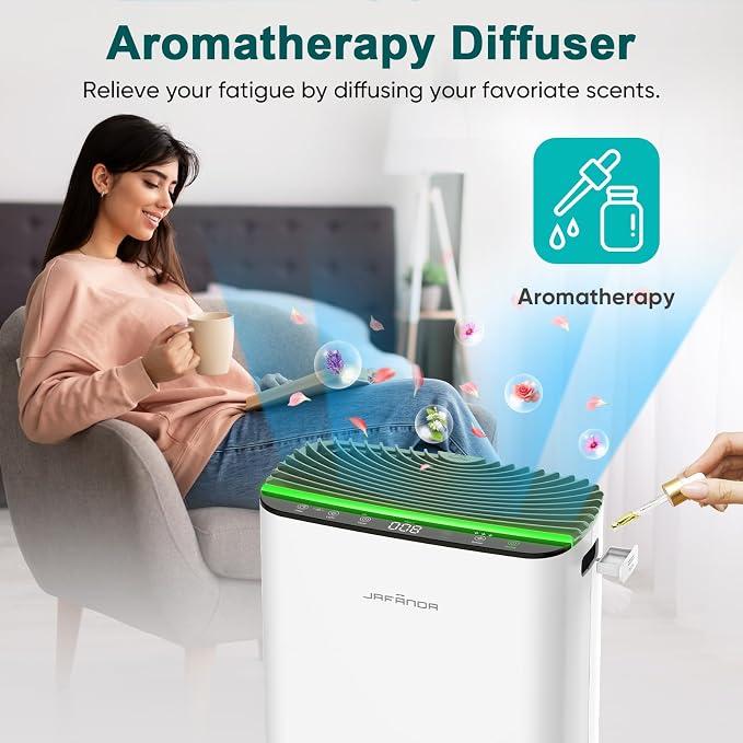Jafända Air Purifier for Home Large Room Bedroom Up to 1226 Ft², True HEPA - Image 4