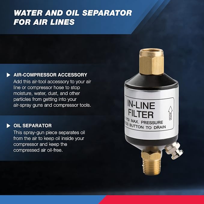 NEIKO 30253A Water and Oil Separator - Image 2