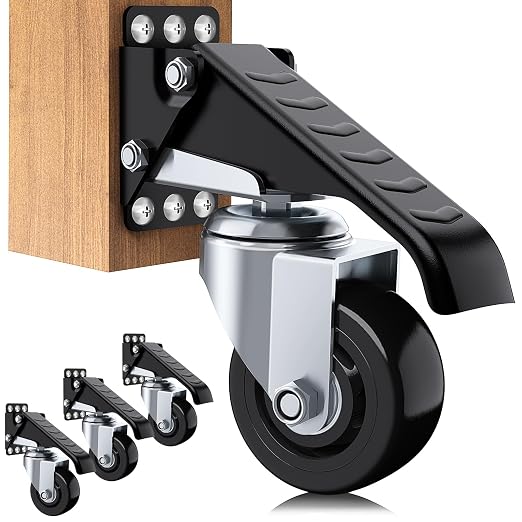 SOLEJAZZ Workbench Casters Wheels 920Lbs Retractable Casters Set of 4 Heavy by SOLEJAZZ
