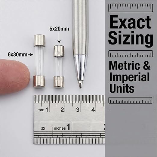 250pcs Quick Blow Glass Tube Fuse Assorted Kit 250V fuses 0.5A, 250V 2A - Image 4